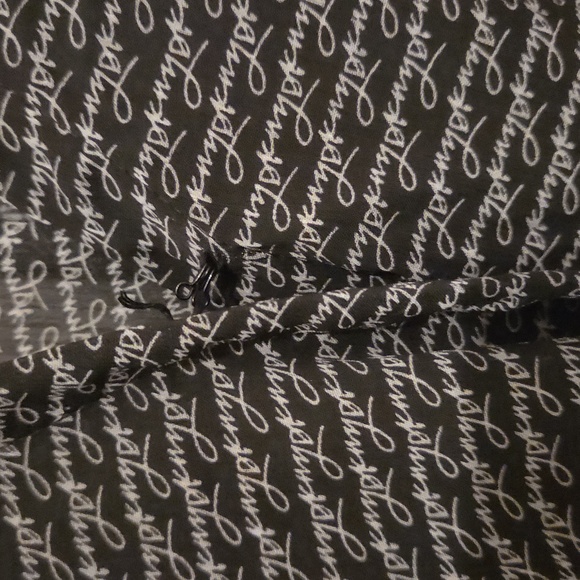 DKNY Women's Black and Grey Chiffon Blouse - Picture 3 of 13